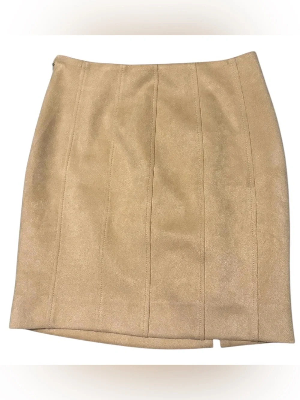 New Free People Vegan Faux Suede Mini Skirt in tan/camel, size 2 (like XS)